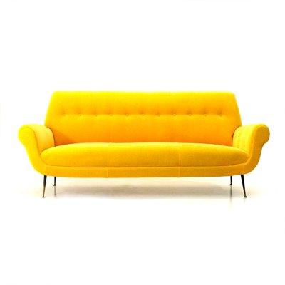Yellow Velvet Sofa Mustard Yellow Velvet Sofa Bed Living ...