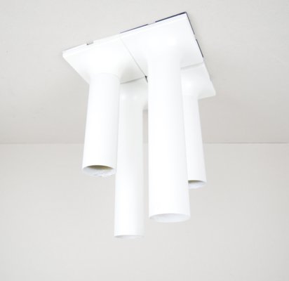 Tubular Ceiling Lights By Rolf Kruger For Staff 1970s Set Of 4