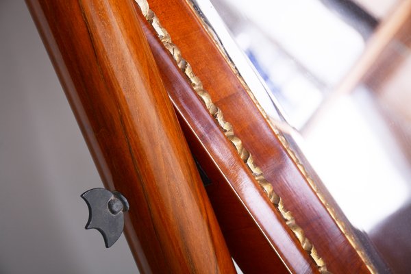Antique Austrian Walnut Biedermeier Full Length Tilting Mirror For At Pamono Antique Austrian Walnut Biedermeier, Full Length Tilting Mirror