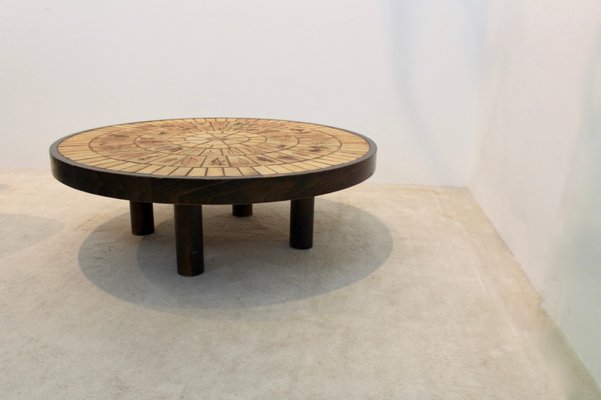 Ceramic Tile Oak Coffee Table By Roger Ca 1970s For At Pamono - 70s Style Tiled Coffee Table Ceramic Tile Oak Coffee Table By Roger Ca 1970s For At Pamono - 70s Style Tiled Coffee Table
