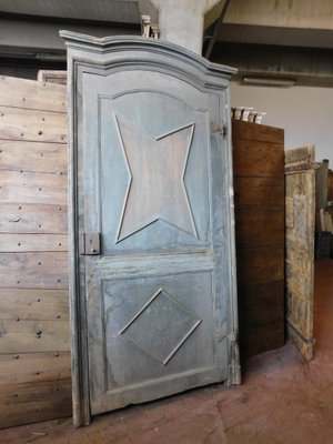 Antique Italian Blue Lacquered Doors 1700s Set Of 5 For Sale At
