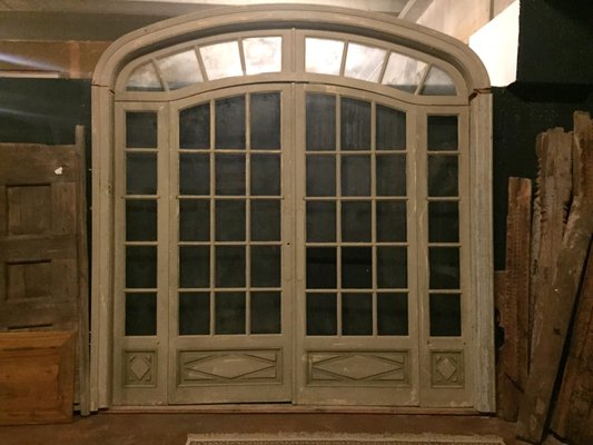 Antique French Beige Double Glazed Door 1900s For Sale At Pamono
