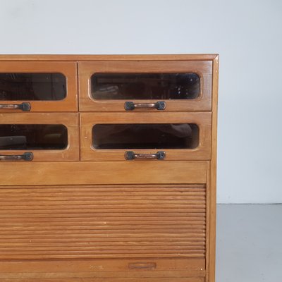 Vintage Oak Haberdashery Chest Of Drawers 1930s Vintage Oak Haberdashery Chest Of Drawers 1930s