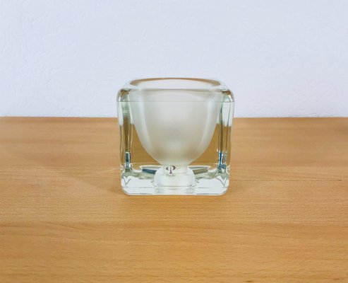 glass cube table lamp