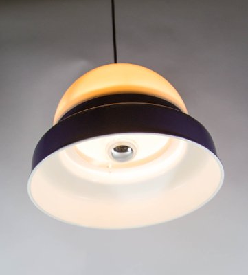 Vintage Purple Glass Ceiling Lamp 1970s
