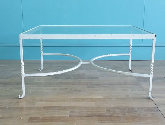 English Wrought Iron Coffee Table 1930s English Wrought Iron Coffee Table 1930s