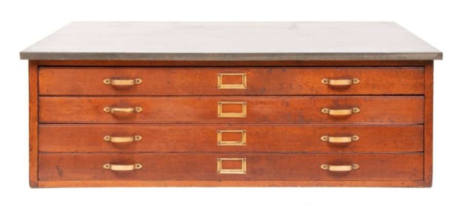 Vintage Oak Plan Chest Of Drawers For Sale At Pamono