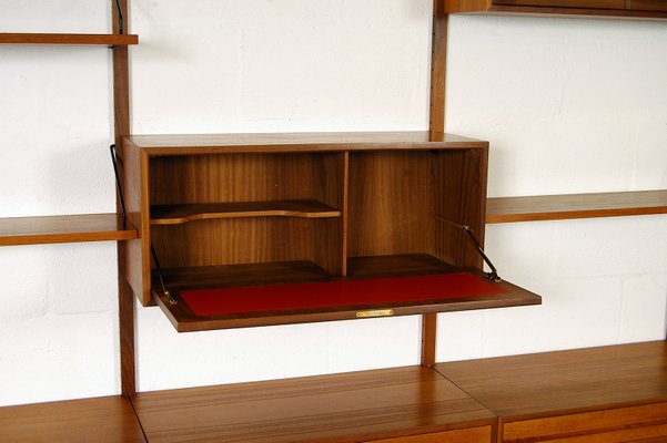 Mid Century Danish Modular Royal System Teak Wall Unit By Poul Mid Century Danish Modular Royal System