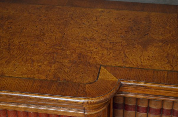 Low Victorian Open Oak Bookcase For Sale At Pamono