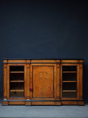 Low Victorian Walnut Bookcase For Sale At Pamono