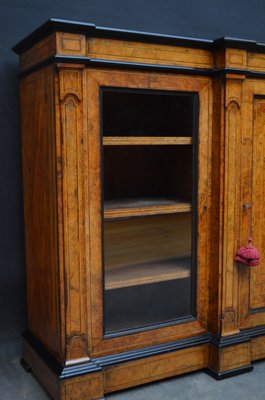 Low Victorian Walnut Bookcase For Sale At Pamono