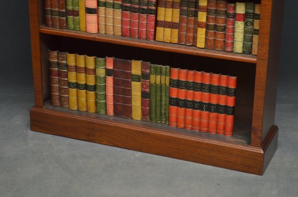 Late Victorian Open Solid Mahogany Bookcase For Sale At Pamono