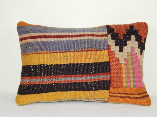 Woven Wool Lumbar Throw Pillow Cover Throw Pillow Covers Woven WOOL