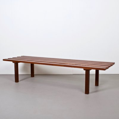 Niederlandische Mid Century Bank Aus Teak 1960er Bei Pamono Kaufen