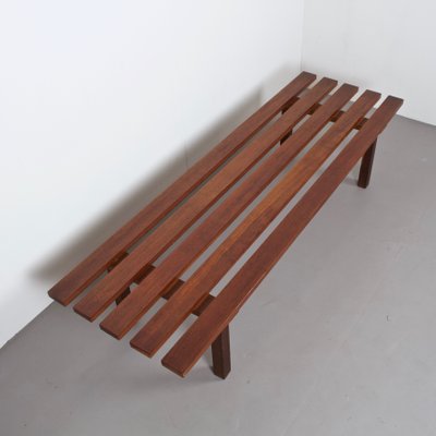 Niederlandische Mid Century Bank Aus Teak 1960er Bei Pamono Kaufen