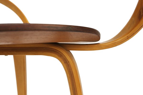 American Pretzel Dining Chair By Norman Cherner For Plycraft 1960s