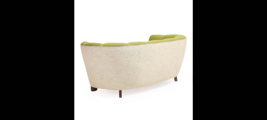 Green Curved Sofa 1930s For Sale At Pamono