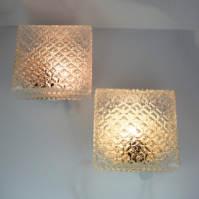 Vintage Glass Ceiling Lamp From Lustry Kamenicky Senov 1970s For