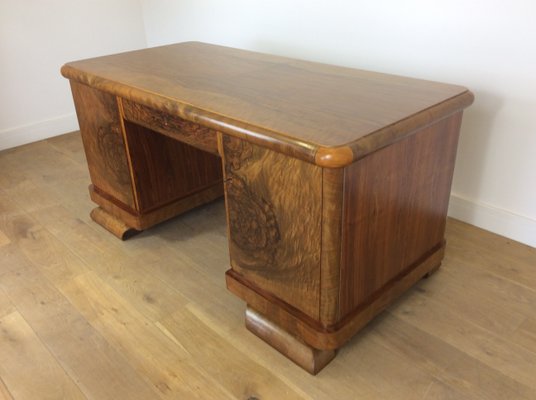 Vintage Art Deco Desk By Jindrich Halabala For Up Zavody 1930s