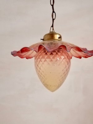 Art Deco Pendant Light From Liberty Murano Glass 1930s