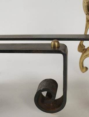 Antique Gilt Bronze Fireplace Irons Set Of 2 For Sale At Pamono