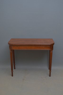 Antique Regency Mahogany Card Table for sale at Pamono