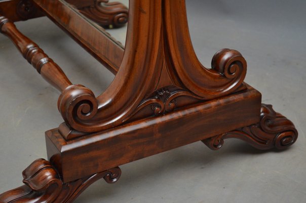 Antique William Iv Mahogany Cheval Mirror For At Pamono William Iv Mahogany Cheval Mirror