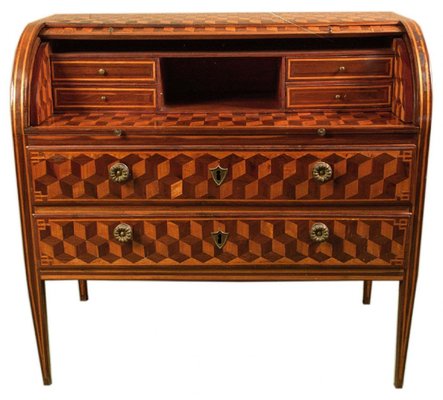 Antique Walnut And Maple Writing Desk For Sale At Pamono