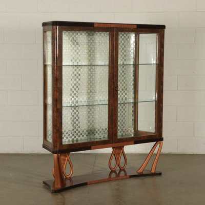 Vintage Italian Rosewood Glass Cabinet 1940s For Sale At Pamono