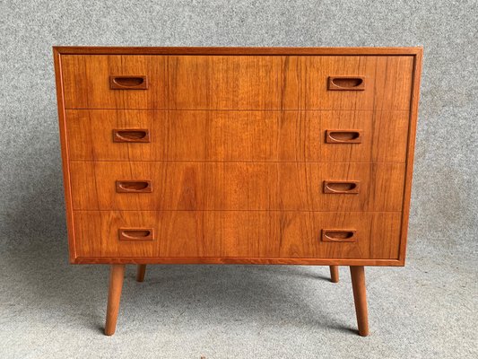Danish Modern Teak Dresser With Four Drawers 1960s For Sale At Pamono