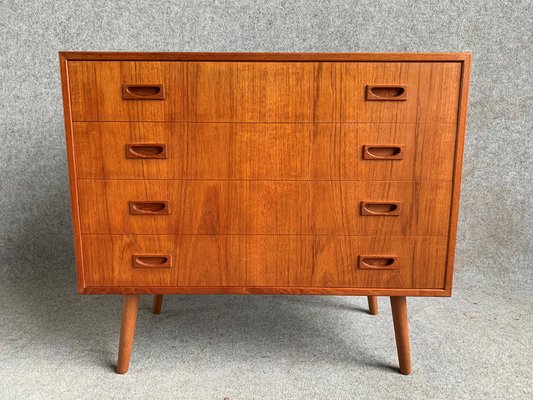 Moderne Danische Kommode Aus Teak Mit 4 Schubladen 1960er Bei