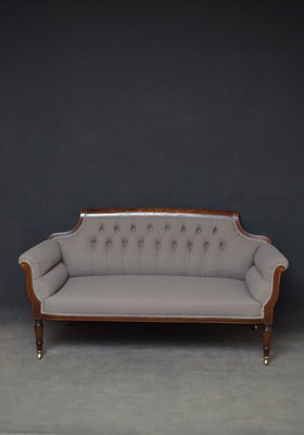 Antique Late Victorian Mahogany Sofa For Sale At Pamono