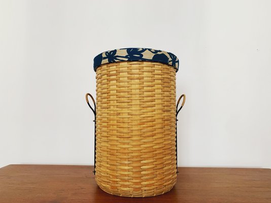 Swedish Woven Laundry Basket 1950s For Sale At Pamono