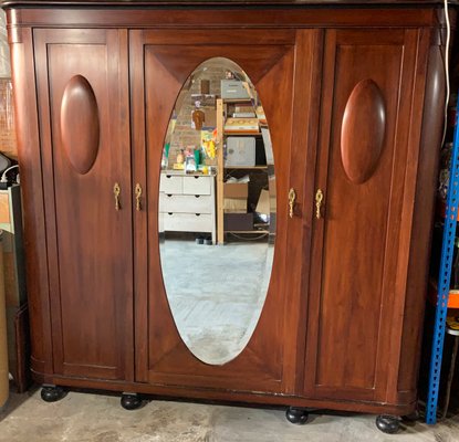 Spanish Mahogany Wood Wardrobe By Ernesto Escat For Numero 6