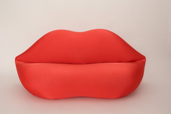 Vintage La Bocca Pop Art Lips Sofa 1970s