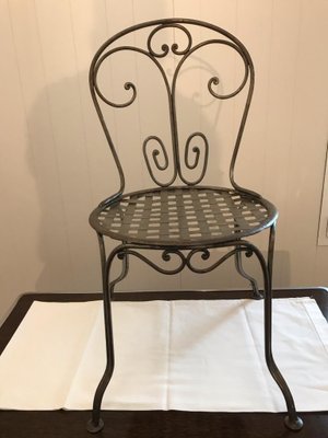 Vintage Wrought Iron Garden Chair For Sale At Pamono