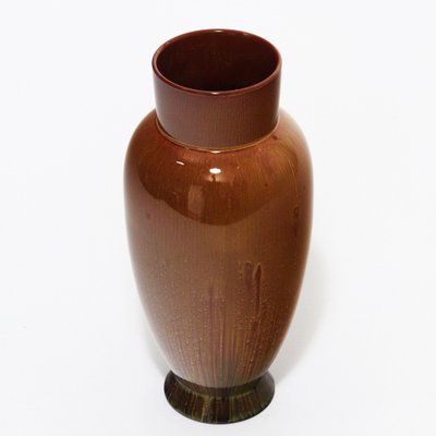 Glazed Ovoid Vase By Christopher Dresser For Linthorpe Pottery