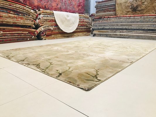 Goldener Nepalesischer Teppich 1980er Bei Pamono Kaufen