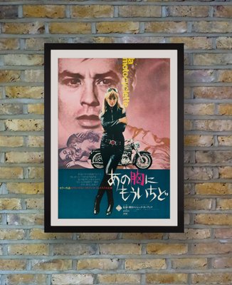 Affiche de Film Originale La Fille à Moto, Japon, 1968 en vente sur Pamono