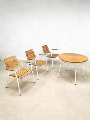 Teak Garden Table >> Danish Metal And Teak Garden Table Chairs Set From Daneline 1960s Teak Garden Table >> Danish Metal And Teak Garden Table Chairs Set From Daneline 1960s