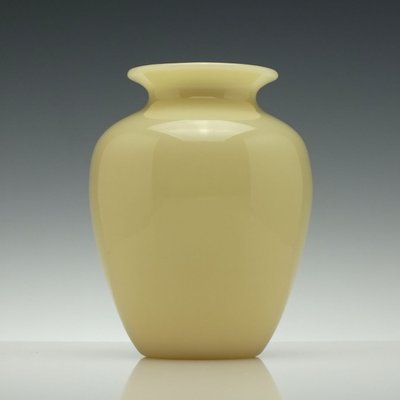Antique Opaline Glass Vase By Frederick Carder For Steuben For