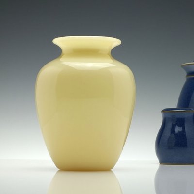 Antique Opaline Glass Vase By Frederick Carder For Steuben For