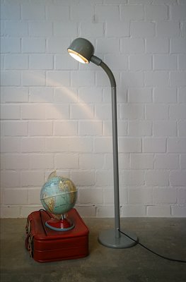 Grey metal floor deals lamp