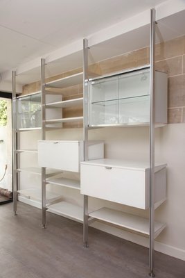 Steel And Wood Modular Wall Unit By George Nelson For Mobilier