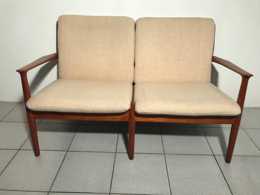 Vintage Danish Teak Sofa By Grete Jalk For Glostrup 1960s
