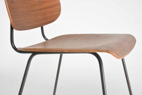 Plywood And Steel Desk Chair By T Reijenga For Pilastro 1962 Steel Desk Chair By T Reijenga