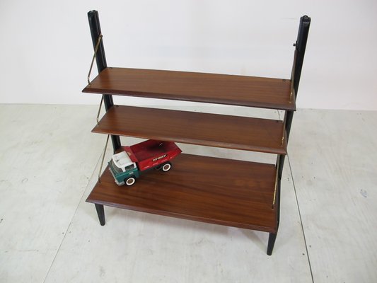 Vintage Wandregal aus Teak von Louis van Teeffelen für WéBé Vintage Wandregal aus Teak von Louis van Teeffelen für WéBé