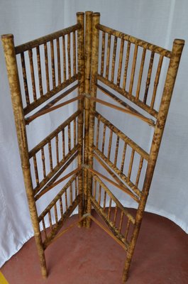 Mid Century Bamboo Corner Etagere For Sale At Pamono