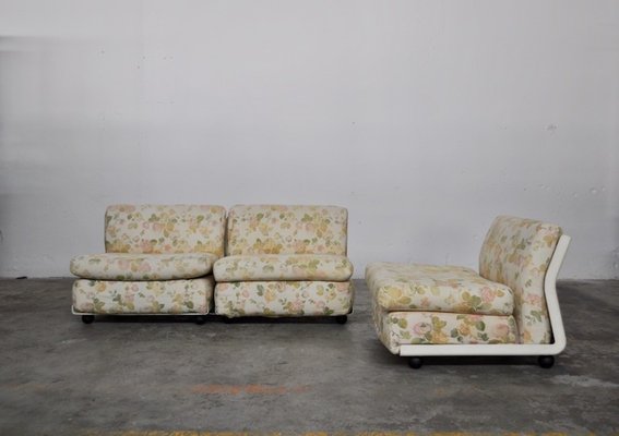 Italian Plastic Amanta Modular Sofa Elements By Mario Bellini For