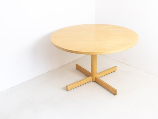 Beech Dining Table Swivel Chairs Set From Edsby Verken 1960s